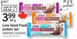 Fortinos Love Good Foods protein bar offer
