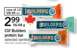 Fortinos Clif Builders protein bar offer