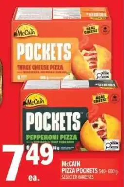 Metro McCain pizza pockets offer