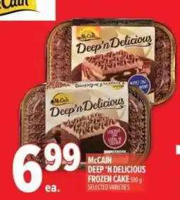 Metro McCain Deep'n Delicious Frozen Cake offer