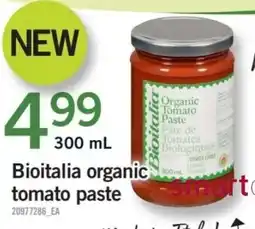 Fortinos Bioitalia organic tomato paste offer