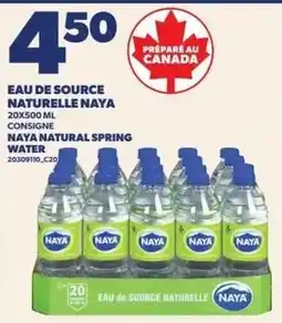 Provigo Naya natural spring water offer