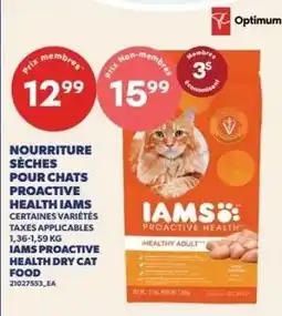 Provigo Iams proactive health dry cat food offer