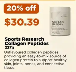 Metro Sports Research Collagen Peptides offer