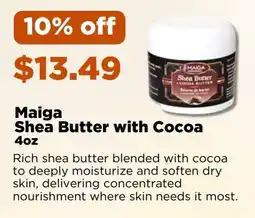 Metro Maiga shea butter with cocoa offer