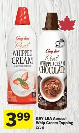 Foodland Gay Lea Aerosol Whip Cream Topping offer