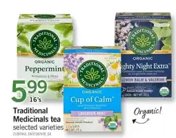 Fortinos Traditional Medicinals tea selected varieties offer