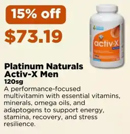 Metro Platinum Naturals Activ-X Men offer