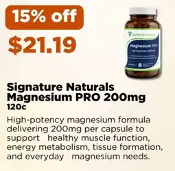 Metro Signature Naturals Magnesium PRO 200mg offer