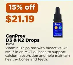 Metro CanPrev D3 & K2 Drops offer