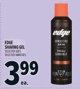Metro Edge shaving gel offer