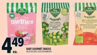 Metro Baby Gourmet snacks offer