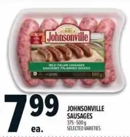 Metro johnsonville sausages offer