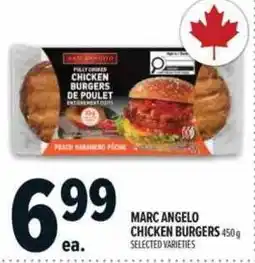 Metro Marcangelo chicken burgers offer
