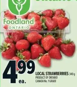 Metro Foodland local strawberries offer