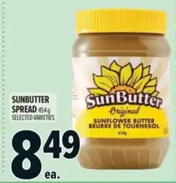 Metro Sunbutter sunflower butter offer