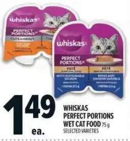 Metro Whiskas perfect portions wet cat food offer