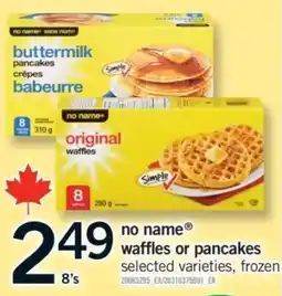 Fortinos no name waffles or pancakes offer