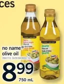 Fortinos no name olive oil offer
