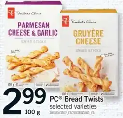 Fortinos PC Bread Twists offer