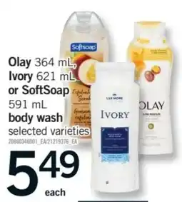 Fortinos Olay body wash offer