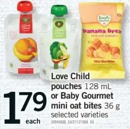 Fortinos Love Child pouches offer