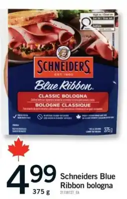 Fortinos Schneiders blue ribbon bologna offer