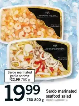 Fortinos Sardo marinated seafood salad offer