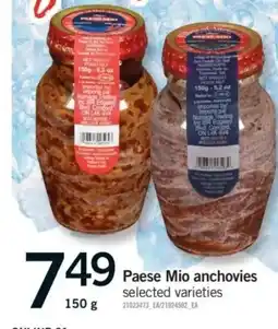 Fortinos Paese Mio anchovies offer