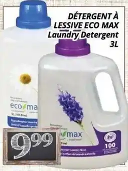 Supermarché PA Eco Max laundry detergent offer