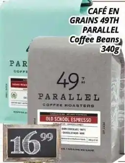 Supermarché PA 49th parallel coffee beans old school espresso offer