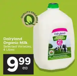 Quality Foods Dairyland organic milk offer