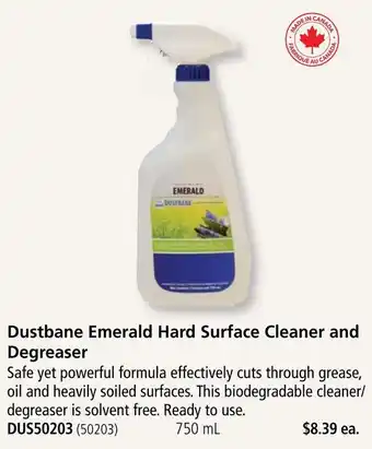 Dustbane emerald hard surface cleaner and degreaser