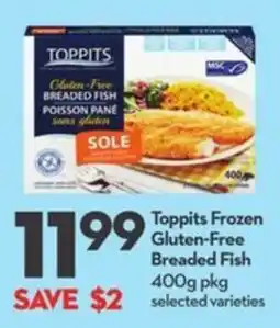 Longo's Toppits Frozen Gluten-Free Breaded Fish offer