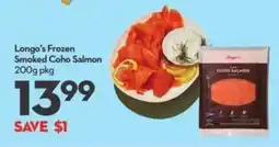 Longo's Longo's Frozen Smoked Coho Salmon offer