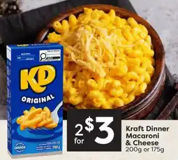 Quality Foods Kraft dinner macaroni & cheese offer