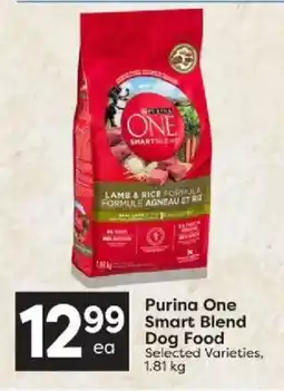 Quality Foods Purina One Smart Blend Dog Food offer