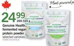 Fortinos Genuine Health fermented vegan protein powder offer