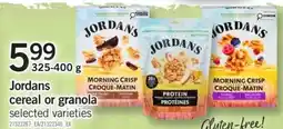 Fortinos Jordans cereal or granola offer