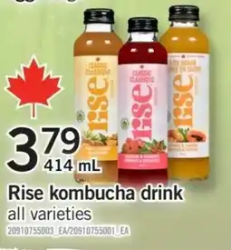 Fortinos Rise kombucha drink offer