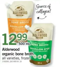Fortinos Alderwood organic bone broth offer