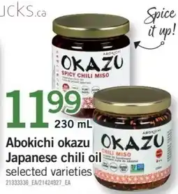 Fortinos Abokichi okazu Japanese chili oil offer