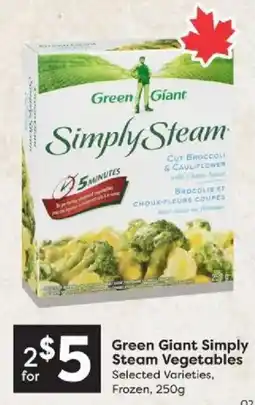 Quality Foods Green Giant Simply Steam Vegetables offer