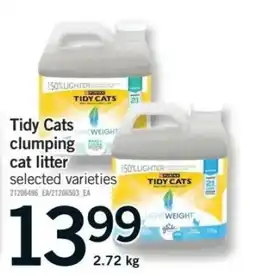 Fortinos Tidy Cats clumping cat litter offer