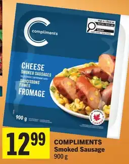 Foodland Compliments Cheese Smoked Sausages offer