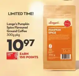 Longo's Longo's pumpkin spice flavoured ground coffee offer