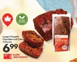 Longo's Longo's pumpkin chocolate loaf cake offer