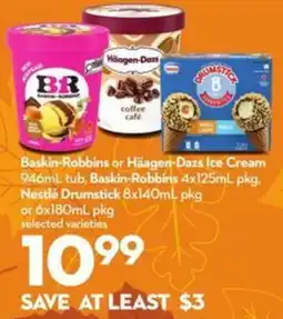Longo's Baskin-Robbins or Häagen-Dazs ice cream offer