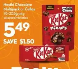 Longo's Nestle chocolate multipack or cellos offer