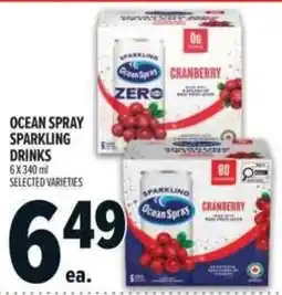 Metro Ocean Spray sparkling drinks offer